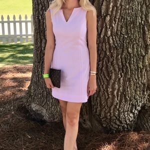 Pink seersucker dress